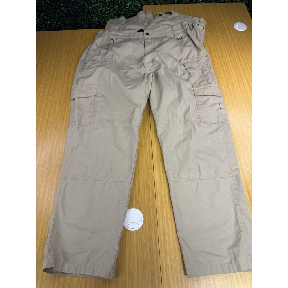Lot Of 2 CQR Tactical Pants Men's Size 42x32 RipStop Khaki Tan/Brown - Picture 4 of 10
